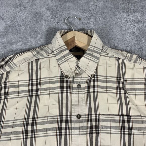 Dockers Plaid Button Up Cotton Pocket Long Sleeve Short Size Large Men’s - Picture 3 of 12